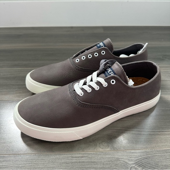 NEW Sperry Men’s Captain’s CVO Washable Grey Sneakers, Size 9.5 - Picture 2 of 6